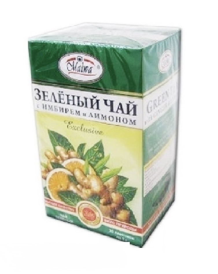 Зеленый чай с имбирем и лимоном